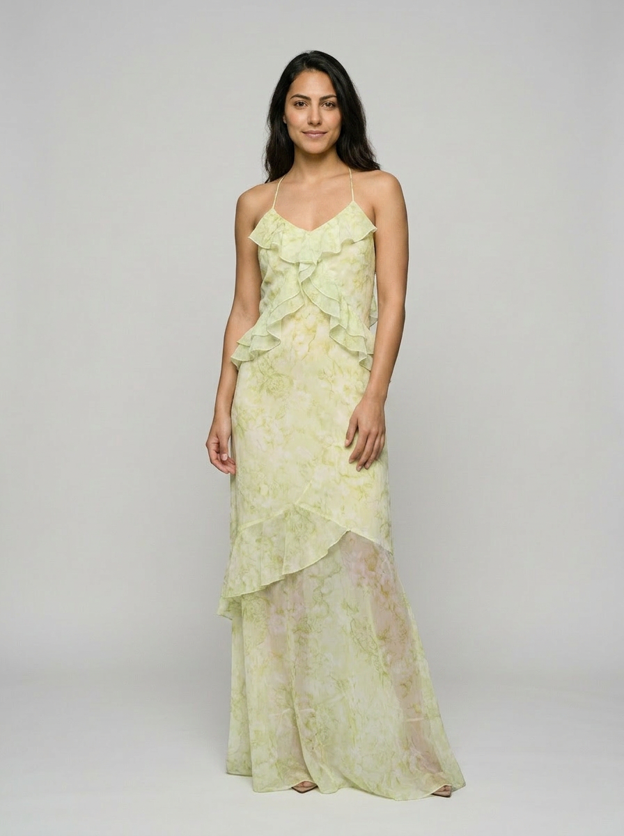 Robe Serifos — Citron Florale Mousseline