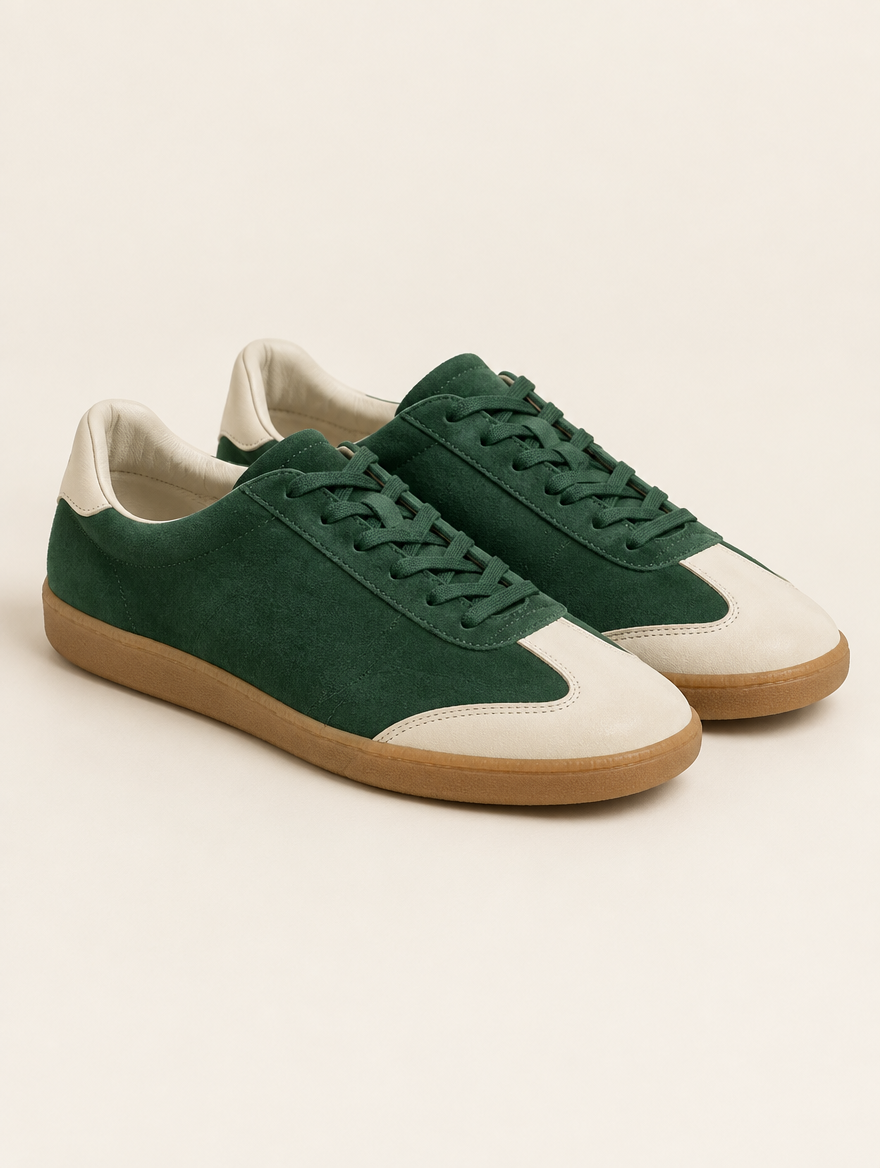 Baskets Rétro Daim Delphi — Homme