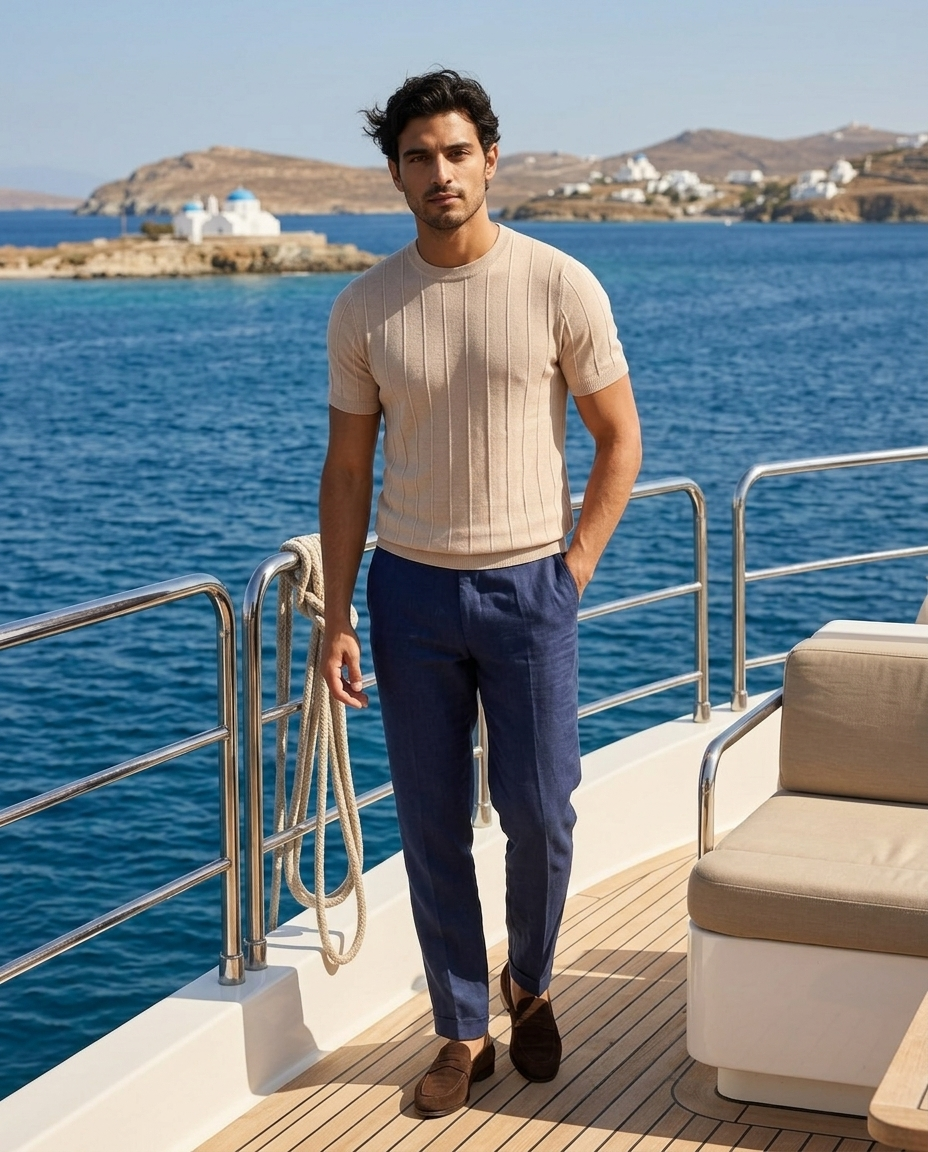 T-Shirt Tricote a Cotes