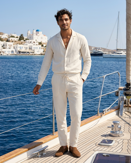Ensemble en Lin — Chemise et Pantalon