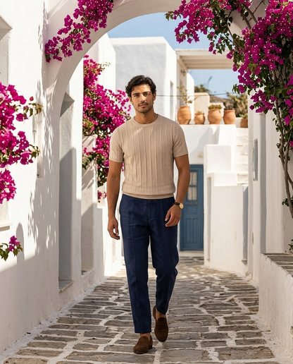 T-Shirt Tricote a Cotes