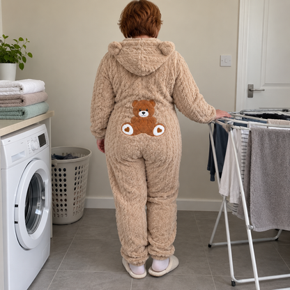 CâlinOurs™ – Pyjama ultra-doux à capuche.