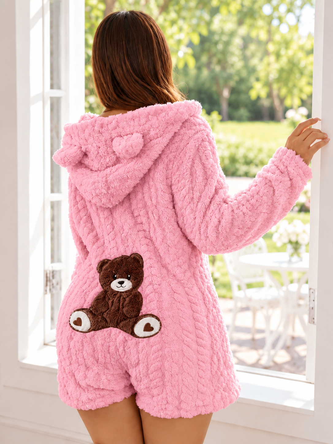 CâlinOurs™ – Pyjama ultra-doux à capuche.