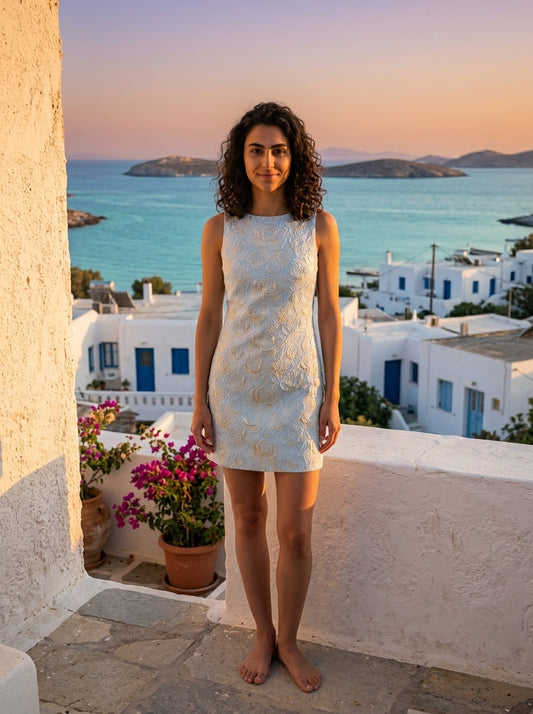 Robe Kimolos — Mini Texturée