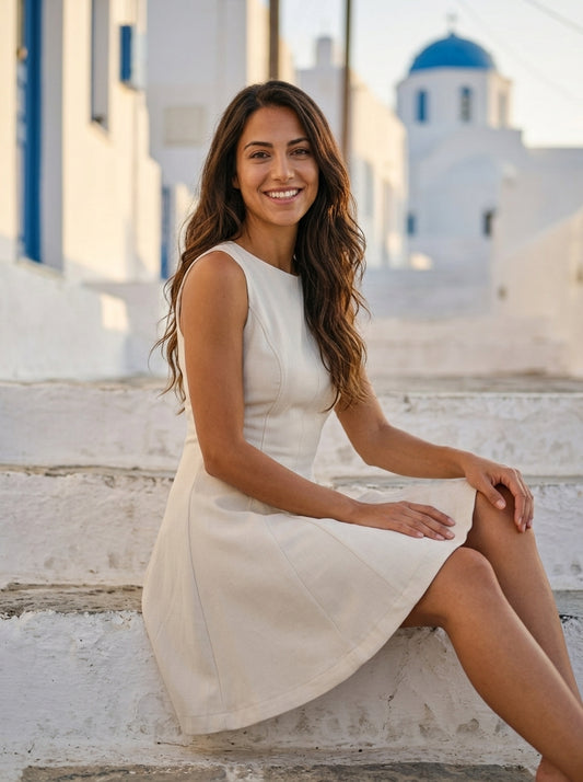 Robe Astypalaia — Mini Évasée