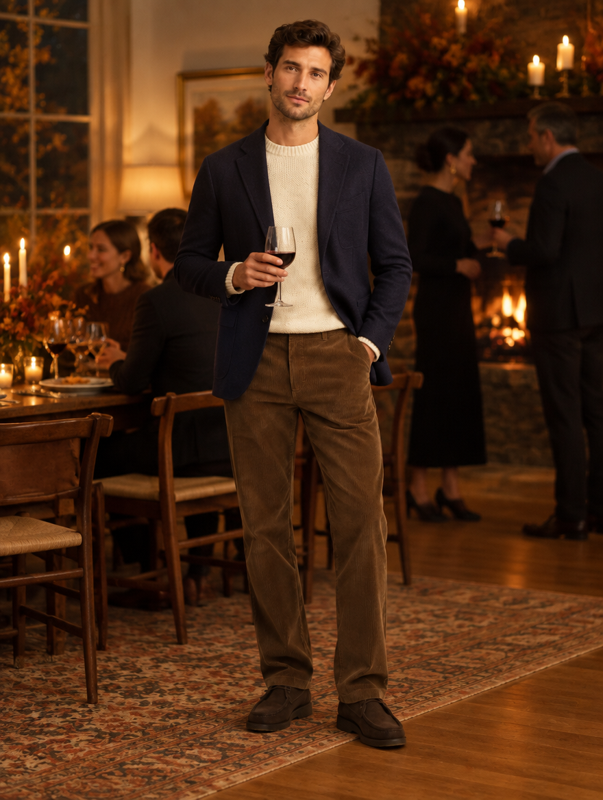 Pantalon Velours Kastoria — soirée