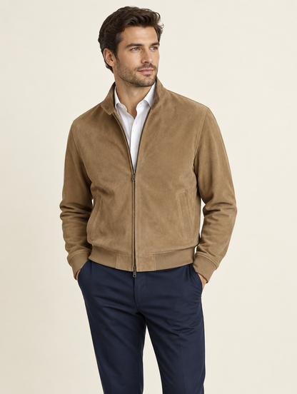 Blouson Aspect Daim Lemnos — Homme