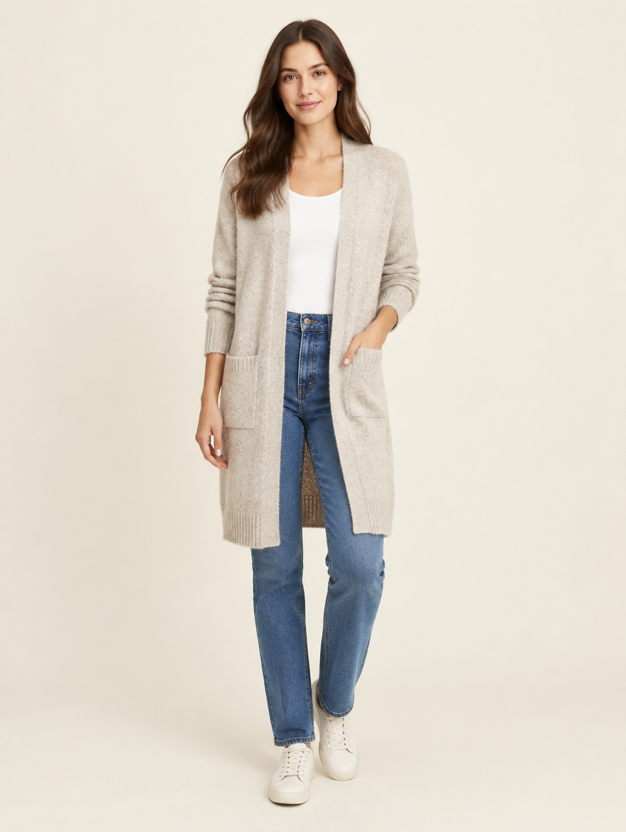 Cardigan Long Kefalonia — Maille Douce