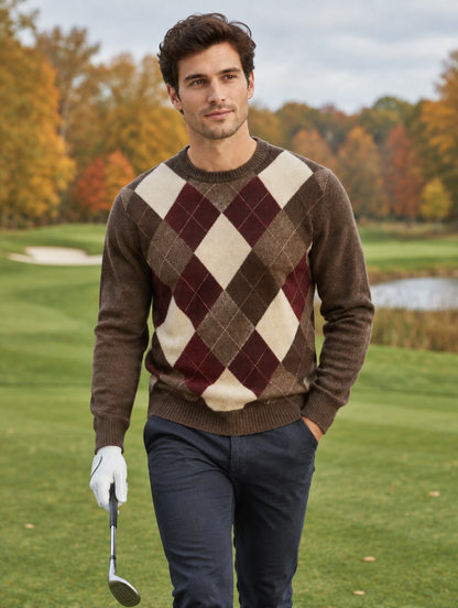 Pull Argyle Tinos — Homme
