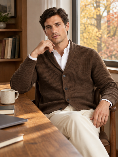 Cardigan Milos — Homme Boutonné