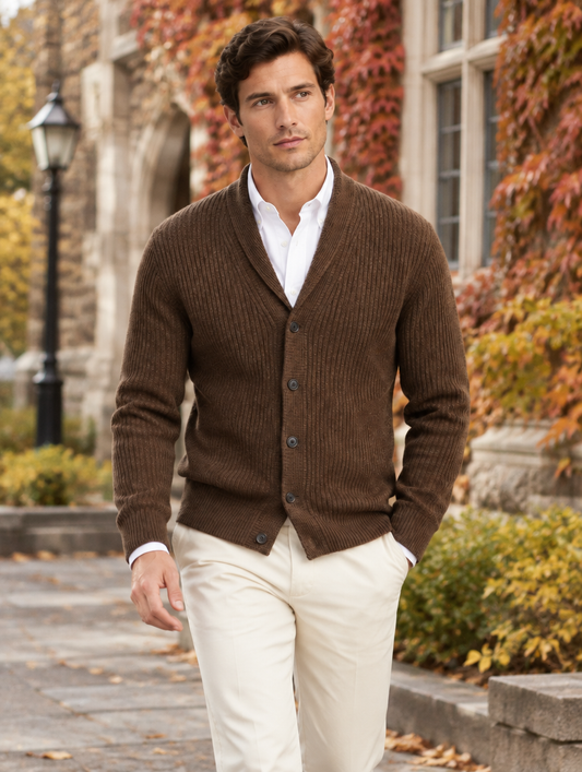 Cardigan Milos — Homme Boutonné