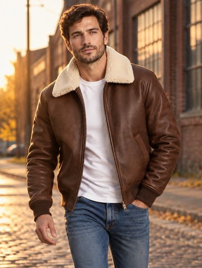Blouson Aviateur Icare — Col Sherpa