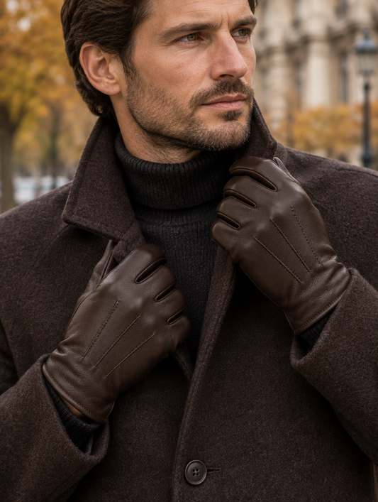 Gants Aspect Cuir Larissa — Homme