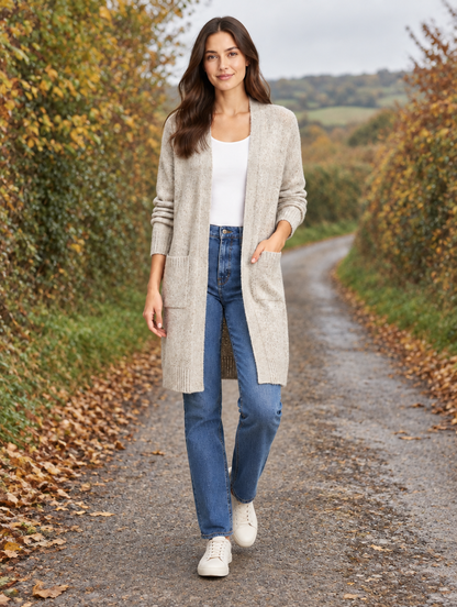 Cardigan Long Kefalonia — Maille Douce