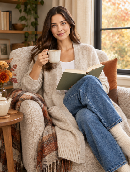 Cardigan Long Kefalonia — Maille Douce