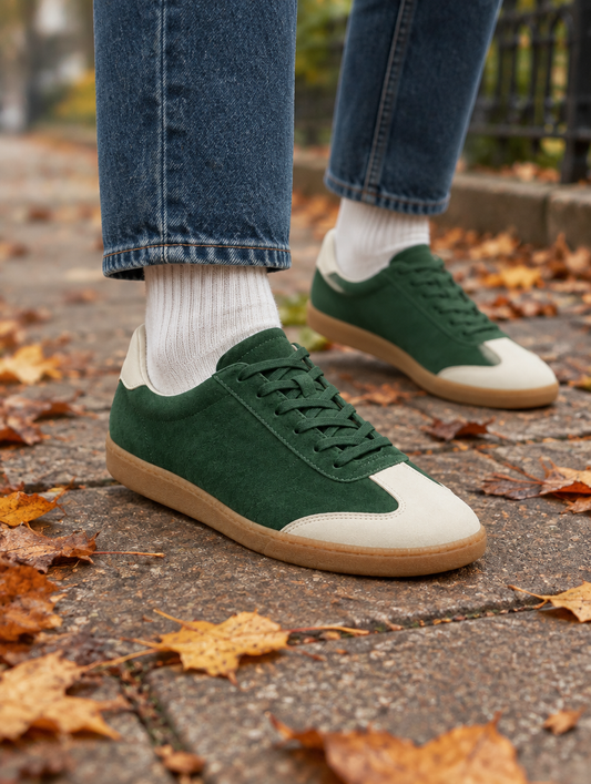 Baskets Rétro Daim Delphi — Homme